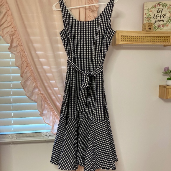 J crew midi checkered dress size 6 - Picture 2 of 5